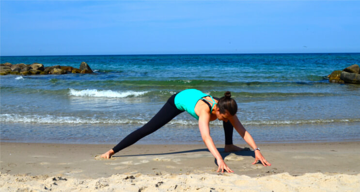 Yoga für Surfer_down dog lunge